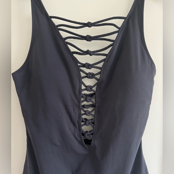 Bleu by Rod Beattie Kore Lace Up One Piece Swimsuit - Picture 7 of 7